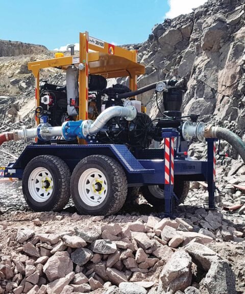 Truflo Pumps’ Australian designed and manufactured dewatering pump seen in operation.