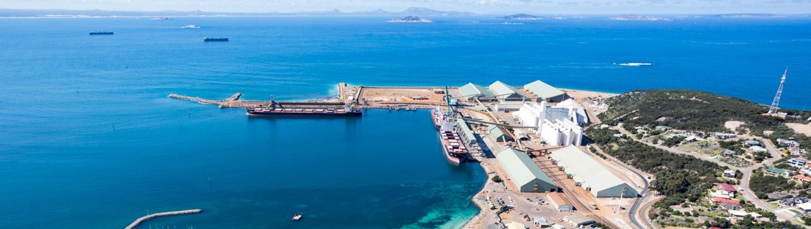 Esperance Port with a boat docked.