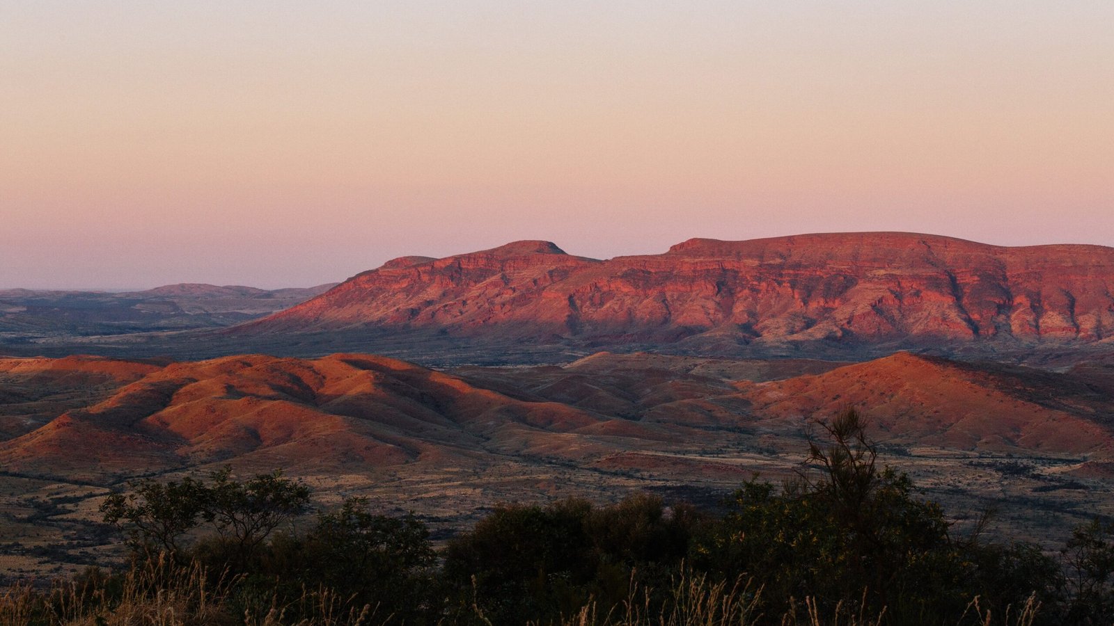 Scenic landscape of Western Australia's Pilbara region