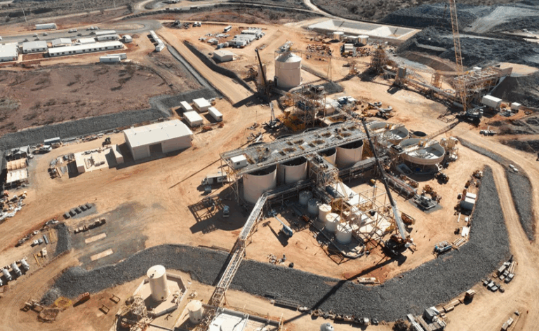 Progress shot of construction at the processing plant as at July 16, 2023.