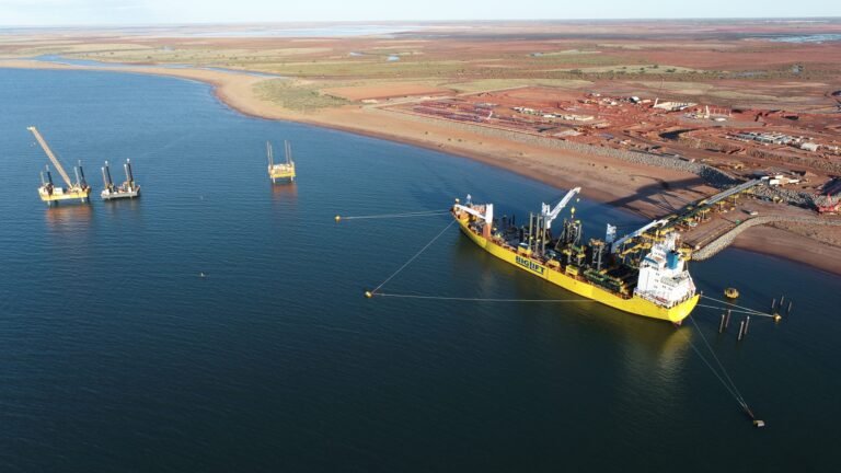 BigLift vessel in the Port of Ashburton.