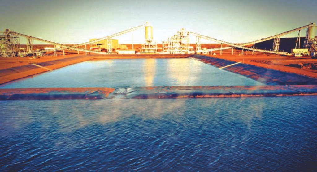Image source - Capricorn Metals - Decant water from the tailings storage facility runs into the process water pond.