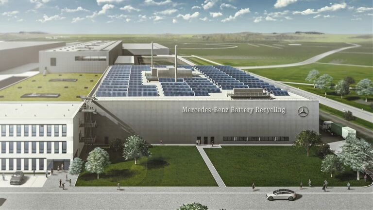 Mercedes-Benz battery recycling plant.