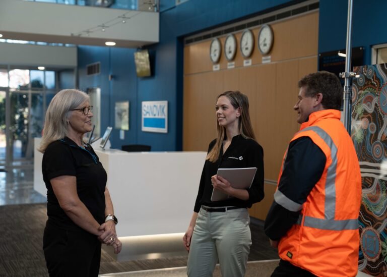 Workers at Sandvik Rock Processing Australia.