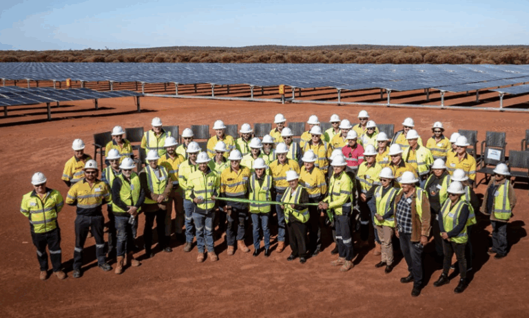 Opening ceremony of the hybrid power facility at Tuckabianna.