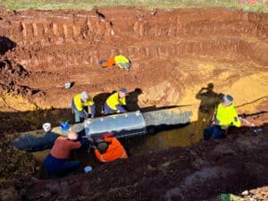 600mm pipe freeze set up