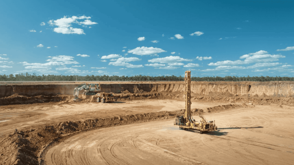 Drill rig at Olive Downs.