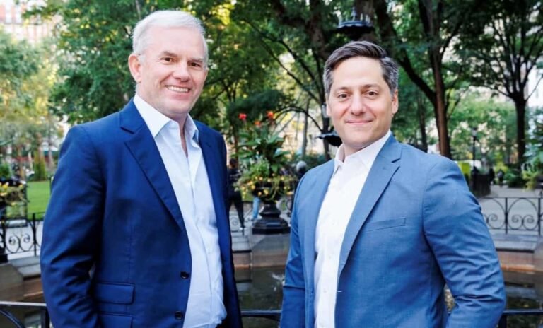 Fortescue Energy chief executive Mark Hutchinson (left) and Fortescue Capital chief executive and managing partner Robert Tichio (right).