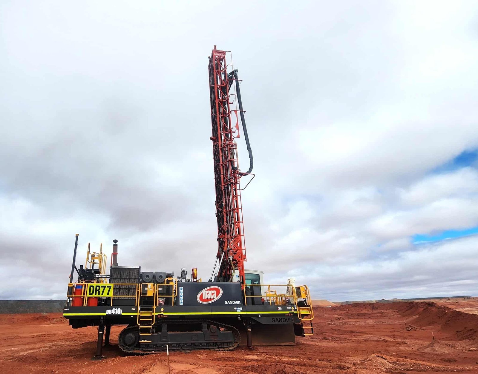 Sandvik DR410i rotary blasthole drill rig