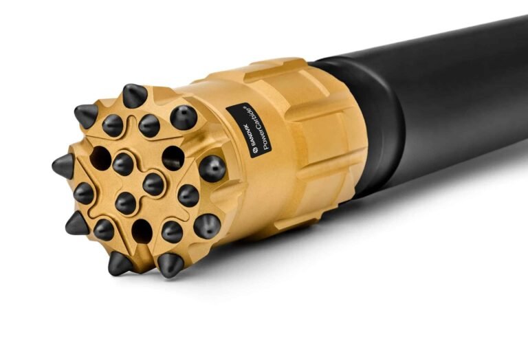 One of Sandvik’s new top hammer tools.