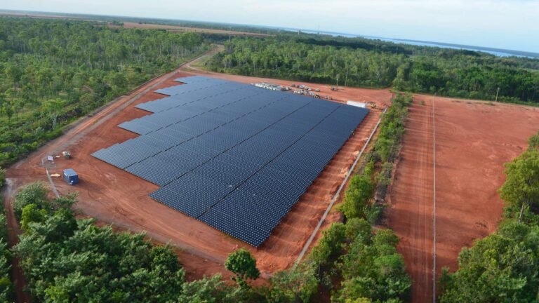 Solar farm at Weipa.