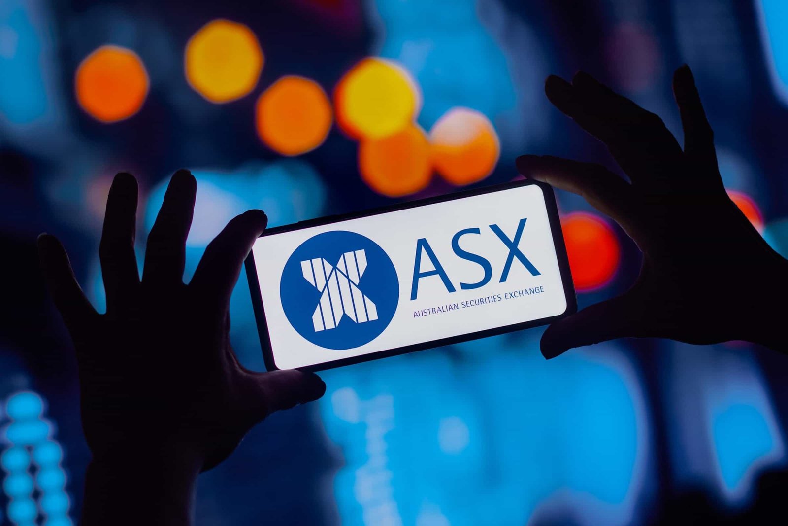 ASX logo on a phone.