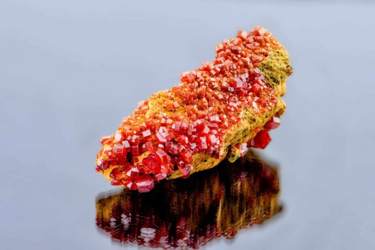 Cluster,Of,Vanadinite,Mineral,-,Ore,Of,A,Vanadium.