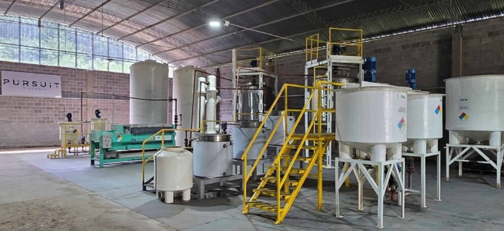 (Image source: Pursuit Minerals) 250tpa lithium carbonate plant.