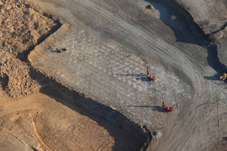 Aerial view of mine site.
