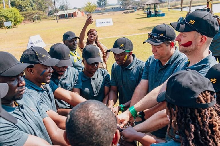 Team building activities at Liebherr Zambia.