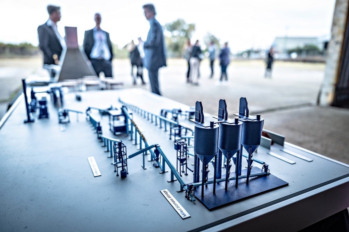 (Image source: Rio Tinto) Model of the BioIronTM research and development facility.