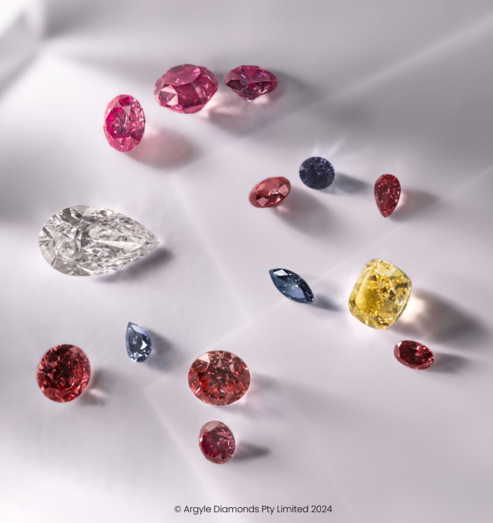 (Image Source: Rio Tinto — Photo: Argyle Diamonds Pty) The 2024 Rio Tinto Argyle Tender Art Series Collection.