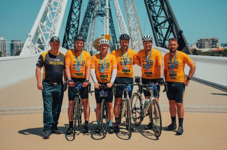 (Image source: Spoke) From L-R: WesTrac chief executive Jarvas Croome and team WesTrac Geoff Bailey, Mark Williams, Cameron Callaway, Claude Letizia and Thomas Kay.