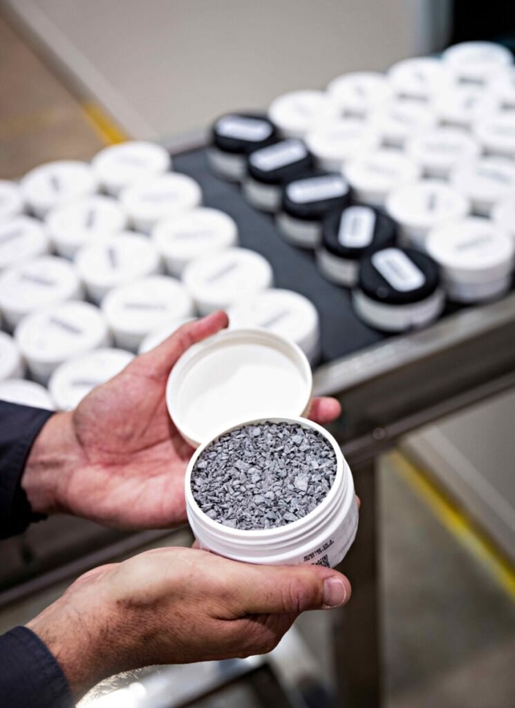 A Chrysos PhotonAssay conveyor belt.