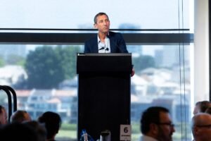 (Image source: WA Mining Club) Evolution Mining executive chairman Jake Klein.
