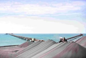 (Image source: Grange Resources.) Stockpiles.
