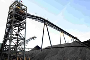 (Image source: Whitehaven Coal) Stockpiling at the Narrabri operation.