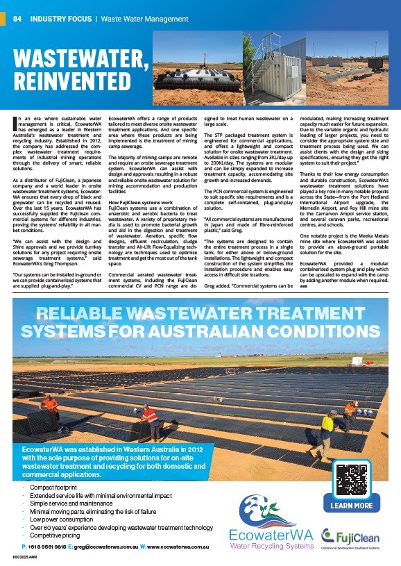 Wastewater reinvented