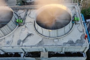 Top,View,Of,Cooling,Tower,Building
