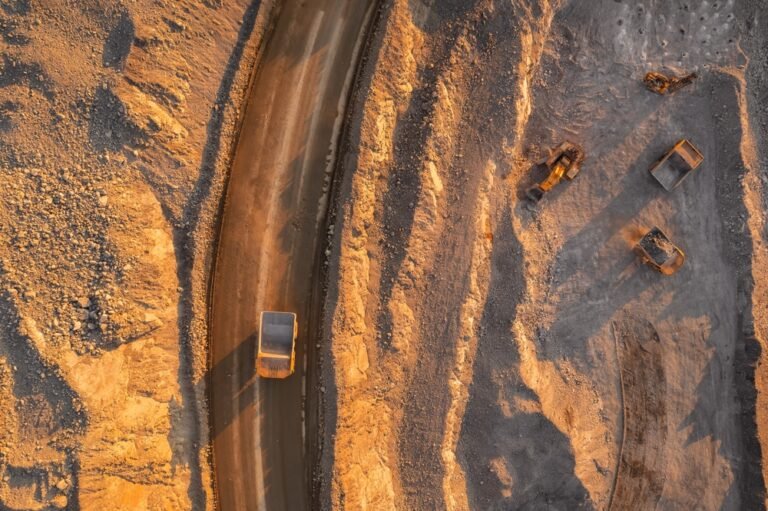 Panoramic,Of,Open,Pit,Mine,Industry,,Aerial,View.,Big,Yellow