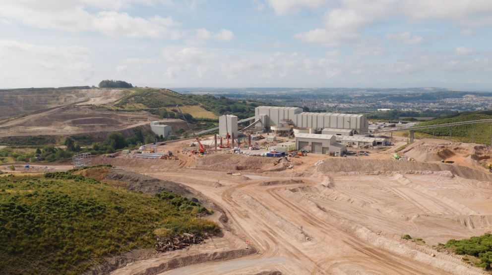 Aerial of new build construction 3