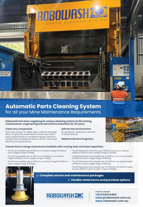Automatic Part Cleaning System for all your Mine Maintenance Requirements