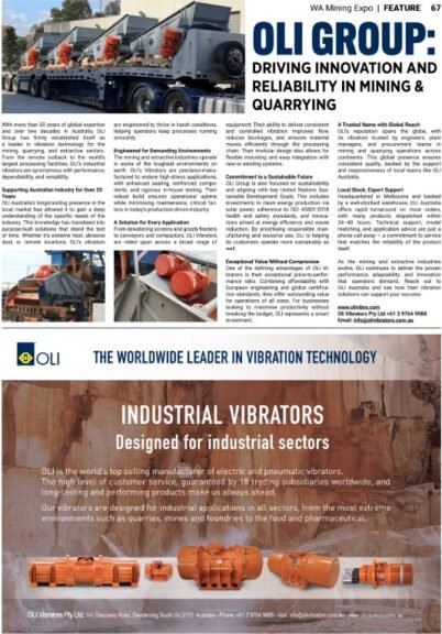 OLI Group: Driving innovation and reliability in mining & quarrying